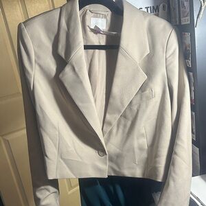 H&M Cream Women's Suit Jacket